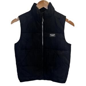Abercrombie Kids Full Zip Vest‎ Boys 7/8 Puffer Wind Water Resistant Preppy Y2K